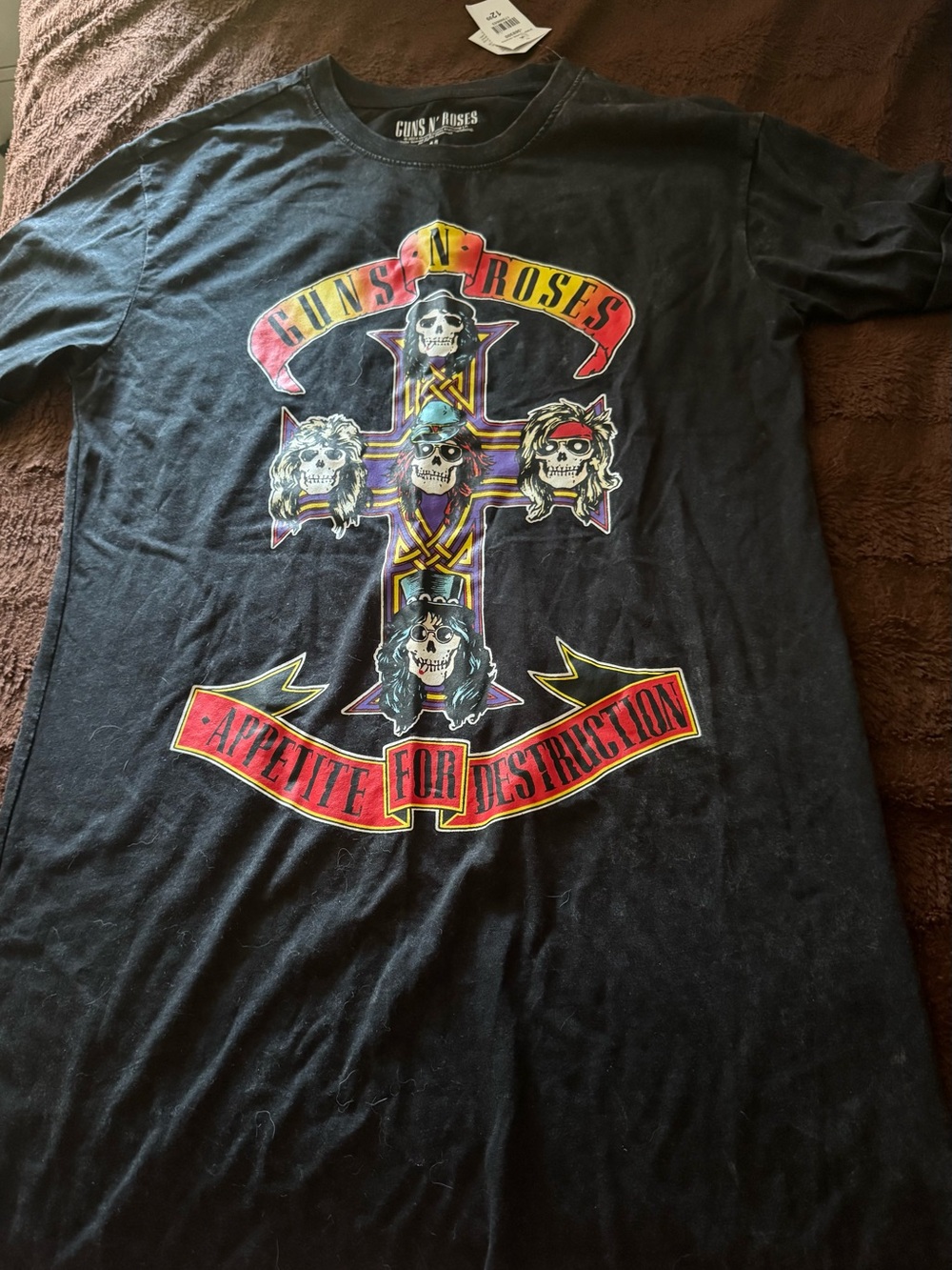 Black Graphic Tee - Appetite For Destruction